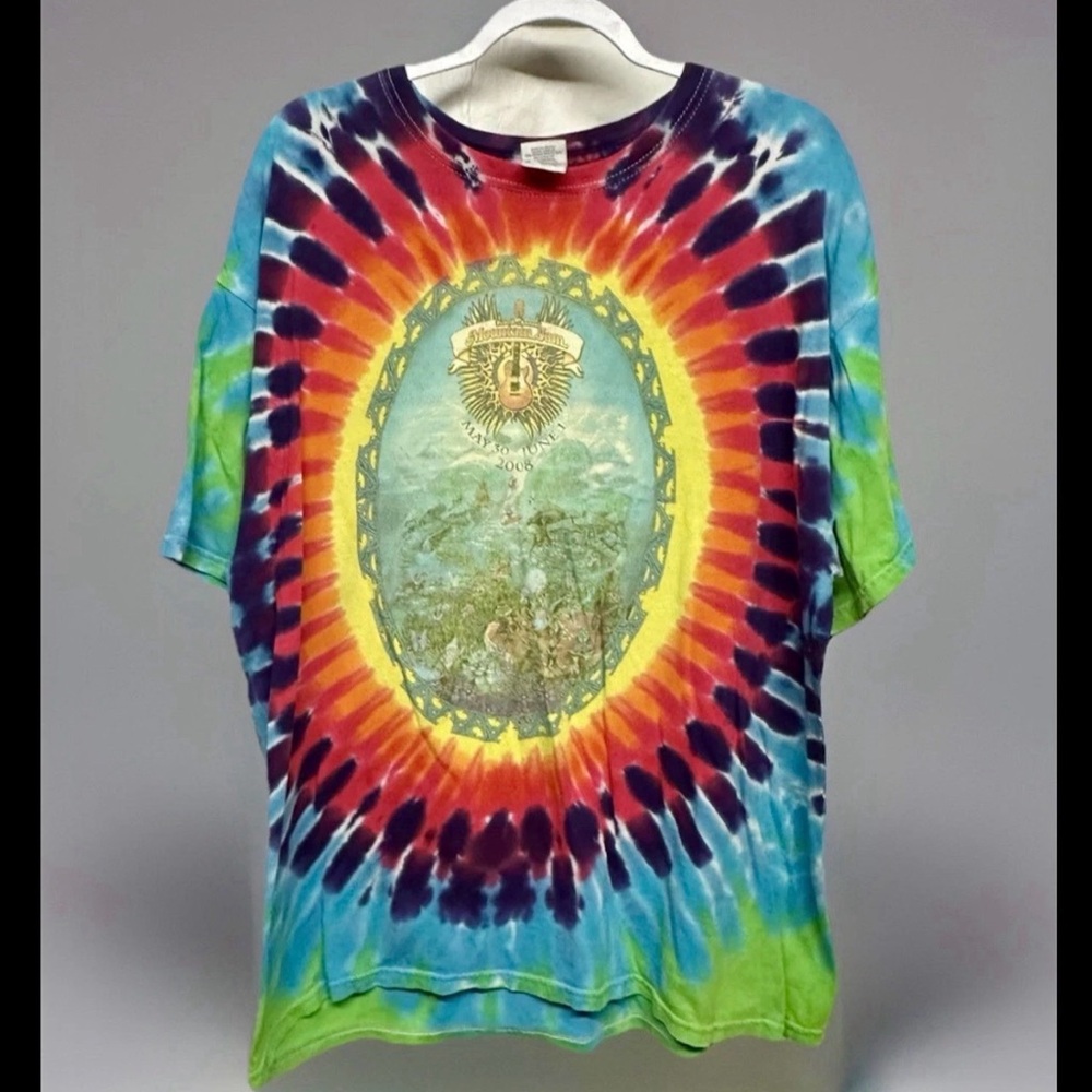 2008 Mountain Jam Bob Weir Gov't Mule Levon Helm distressed T shirt XL